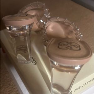 Brand New Nude clear heel